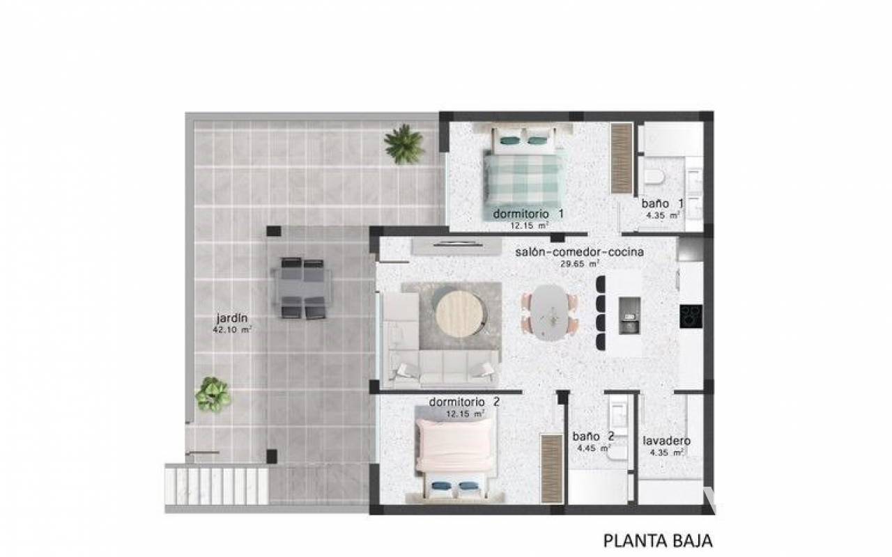 Nyproduktion - Lägenhet - Pilar de la Horadada - Pilar de la Horada